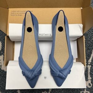 Rothy’s The Knot Point II in Sky Blue size 9.5